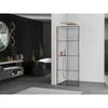 Mexen Kioto L Duschwand Walk-in 90 x 200 cm, schwarzes Produktbild-Vorschau 2