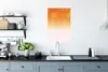MuchoWow® Poster Aquarell - Orange - Weiß 40x60 cm - Produktbild-Vorschau 3