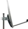 A satellite dish mounted on a pole, shown from the side. Produktbild-Vorschau