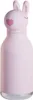 A pink bunny-shaped water bottle with a heart on its cheek. Anteprima dell’immagine prodotto