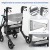 ELONEO 2in1 carrozzina rollator pieghevole e leggera con Anteprima dell’immagine prodotto 5