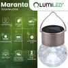 LUMILED 6x Set Solar Kristallglas Hängende LED Kugeln IP44 Produktbild-Vorschau 11