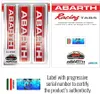 Abarth Chromaufkleber Offizielle 3 Logos, Tischmaße 94 x Produktbild-Vorschau 4
