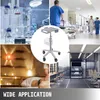 A collage of images showing different applications of a mobile trolley, including a laboratory, hospital hallway, spa, and hair salon. Produktbild-Vorschau