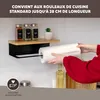 Porte-rouleau de cuisine eluno avec tablette en bambou pour Voir les images du produit 5