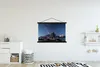 MuchoWow® Textilposter Milchstraße über dem Berg K2 120x80 Produktbild-Vorschau 2