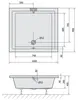 Polysan DEEP Rechteck-Duschwanne 100x90x26cm, Tief, Weiß Produktbild-Vorschau 8