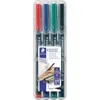 Staedtler Lumocolor 313 WP4, Černá, Modrá, Zelená, Červená, Náhled obrázku produktu 11