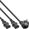 InLine® 16653 Netz-Y-Kabel, 1x Schutzkontaktstecker zu 2x Anteprima dell’immagine prodotto 3