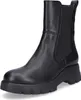A black leather boot on a white background. Anteprima dell’immagine prodotto