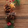 COM-FOUR® 6 stuks kerstdecoratie in een zak, met kegeltjes, Productafbeelding-voorbeeld 4