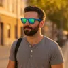 Miobo Retro Sonnenbrille Uni – UV400 Schutz – Verspiegelte Produktbild-Vorschau 4