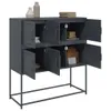 vidaXL Sideboard Anthrazit 100,5x39x107 cm Stahl Produktbild-Vorschau 5