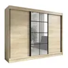 Oravelle 200 cm Sonoma 3-türiger Kleiderschrank mit Produktbild-Vorschau 1