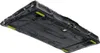 The underside of a black mechanical gaming keyboard with yellow accents. Produktbild-Vorschau