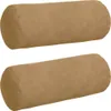 vidaXL Vankúšik Bolster 2 kusy hnedý Ø 15 x 40 cm Náhľad obrázku produktu 1