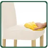 4 Stück Stuhlhussen - Creme Jacquard - Universeller Produktbild-Vorschau 6