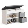 Mondeer Banc à chaussures avec assise, rangement pour Voir les images du produit 3