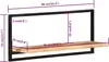 vidaXL Nástěnné police 2 ks 80x25x35 cm masivní dřevo Náhled obrázku produktu 6