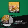 Coloray Uhr auf Leinwand 30x30 cm Wand Uhr Dekoration Produktbild-Vorschau 5