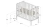 ZEE BAMBI Kaschmir Beistellbett Baby mit Matratze & Rollen Produktbild-Vorschau 4