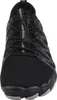 A front view of a black athletic shoe with gray accents. Produktbild-Vorschau