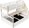Merax Etagenbett 90x200 und 140x200 cm, Kinderbett mit Produktbild-Vorschau 12