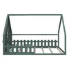 Hausbett mit Lattenrost, Rausfallschutz und Zaun, 140x200 Produktbild-Vorschau 6