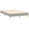 The Living Store Boxspringbett mit Matratze & LED Hellgrau Produktbild-Vorschau 6