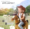 Cheval à bascule sur roulettes en peluche - 29 x 76 x 85 cm Voir les images du produit 7