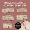 LUMALAND Modular Sitzsack Ecke links Cord für Modulares Produktbild-Vorschau 5