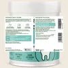 A product container with labels showing product information. Produktbild-Vorschau