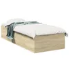 vidaXL Rama łóżka dąb sonoma 90x190 cm materiał Podgląd zdjęcia produktu 2