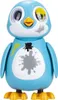 A blue toy penguin with paint splatters on its body and eyes. Náhľad obrázku produktu