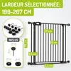 Barrière bébé extra plate sans seuil – Sans perçage – Merle Voir les images du produit 2
