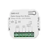 A white Zigbee garage door module with connection terminals and labels. Voir les images du produit
