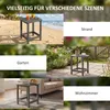Outsunny Gartentisch 48 x 37 x 46 cm, Wetterfest Produktbild-Vorschau 7