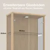 K-Möbel Glasvitrine stehend in Buche Nachbildung (176x67x33 Produktbild-Vorschau 5