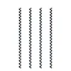 200x Trinkhalme aus Papier schwarz kariert Ø6mm 21cm Produktbild-Vorschau 1