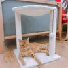 Kratzbaum und Hängematte Katzenbetten, Höhe 51cm Milchig Produktbild-Vorschau 2