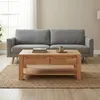 Couchtisch Kernbuche Massivholz 110x70 cm mit 2 Schubladen Produktbild-Vorschau 5