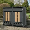 Abri à poubelles avec couvercle rabattable, verrouillable, Voir les images du produit 8