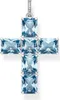 Thomas Sabo PE922-059-1 Anhänger Kreuz Aqua/Weiß 1 Produktbild-Vorschau
