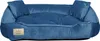 Pelíšek pro psy 100x75 cm velur modrý Náhled obrázku produktu 1