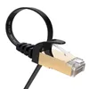 LAN Kabel Cat 7 Flach 15m Schwarz – geschirmtes Produktbild-Vorschau 2