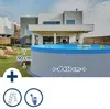 Stahlwandpool Set (3-Teilig) rund 450x90 cm, Stahl 0,3 mm Produktbild-Vorschau 1