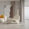 360Home Poltrona singola bianca reclinabile poltrona Anteprima dell’immagine prodotto 2