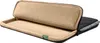 An open laptop sleeve with a beige interior and a black exterior. Podgląd zdjęcia produktu
