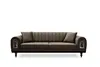 Couchgarnitur QUEEN :  3+2+1+1 / Farbe : Braun Produktbild-Vorschau 4