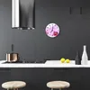 Glasuhr Wanduhr Küchenuhr Echt-Glas 30fi cm Orchidee Produktbild-Vorschau 3